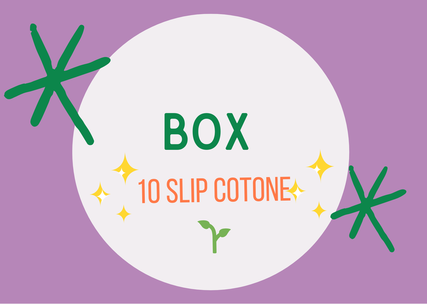 BOX  10 SOLO SLIP COTONE