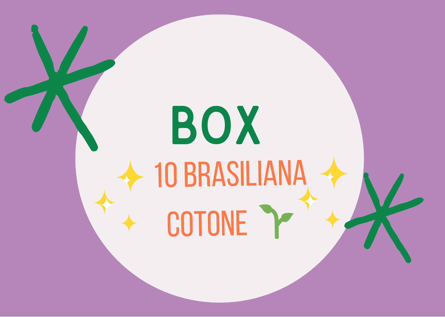 BOX  10 SOLO brasiliana COTONE