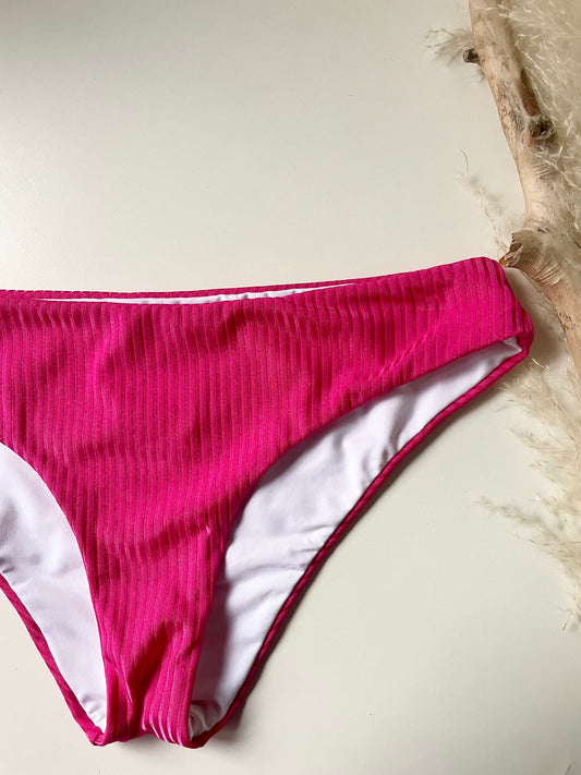 SLIP BIKINI REVERSIBILE FUCSIA + BIANCO