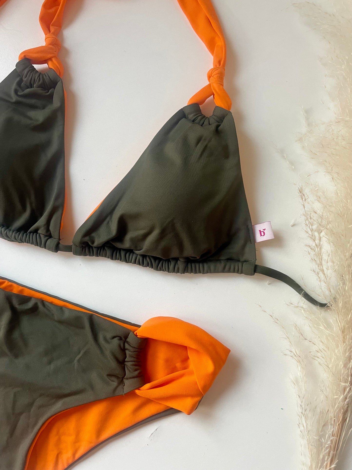 BIKINI ANNODATO mango*orange TAGLIE COMBINABILI