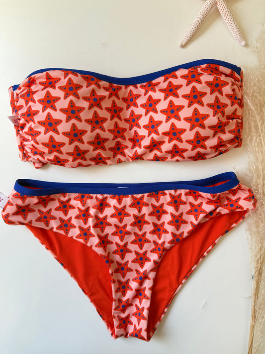 FASCIA BIKINI + SLIP CLASSICO fantasia STELLE MARINE