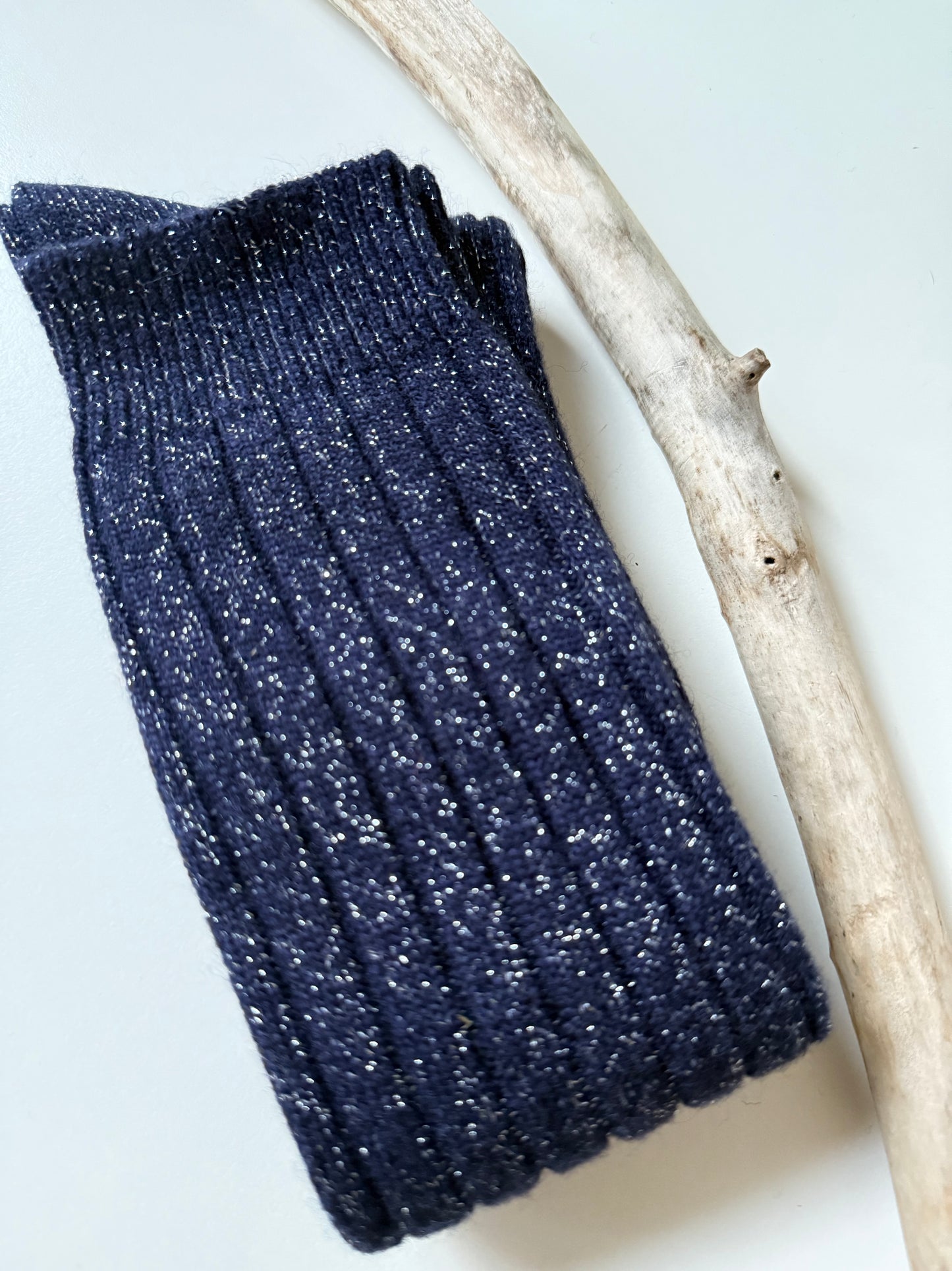 CALZINI CASHMERE LUREX BLU NAVY